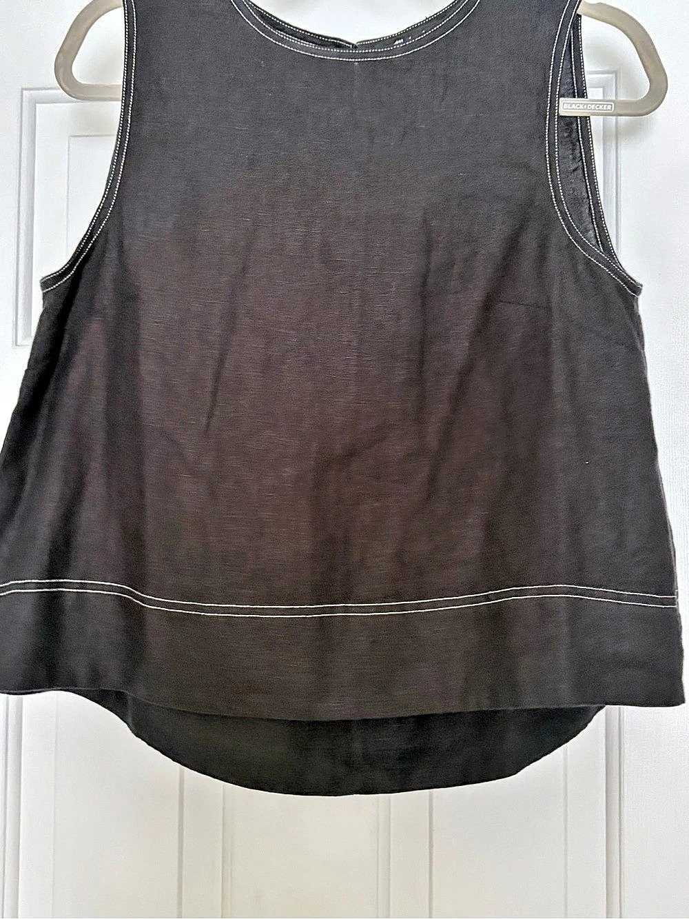 Madewell NUN446 Tank Top in Black Size Large NWT